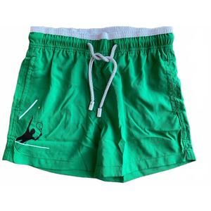 NEW PIER ST. BARTH boys' bathing swim short in green tennis